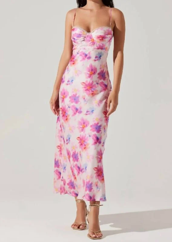 Epic Deals Florianne Dress In Pink Floral