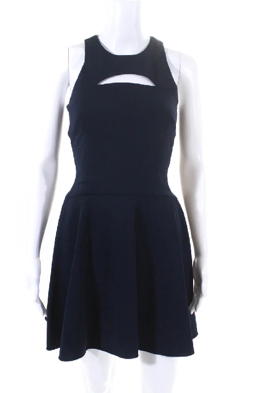 Low Prices Cushnie Et Ochs Women's Sleeveless Cut Out A Line Knee Length Dress Navy