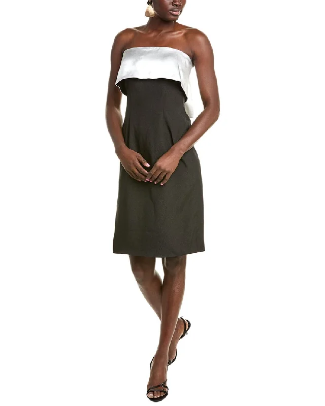 Stock Up and Save Rene Ruiz Strapless Mikado & Crepe Cocktail Dress
