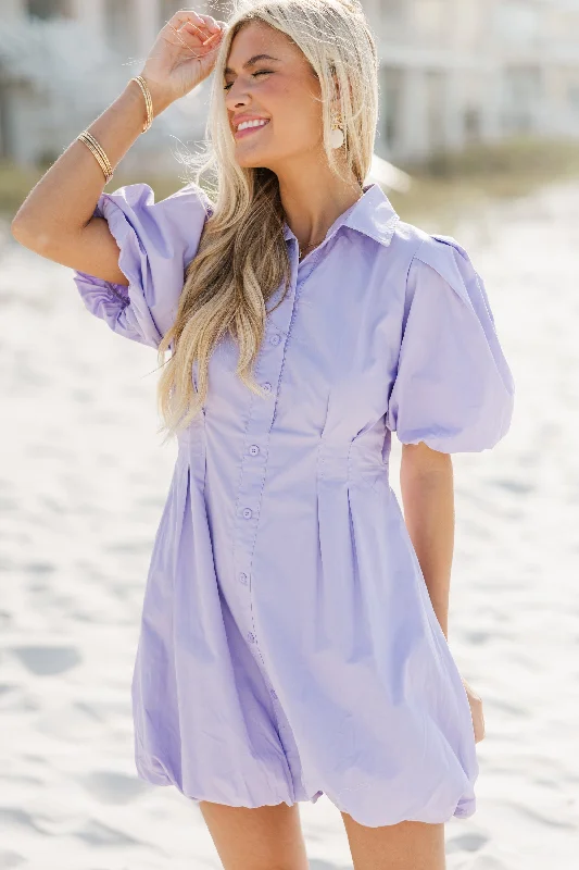 Stock Clearance True Love Lavender Purple Bubble Dress