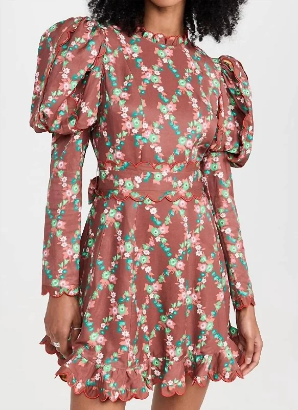 Today Only Acacia Dress In Brown Multi