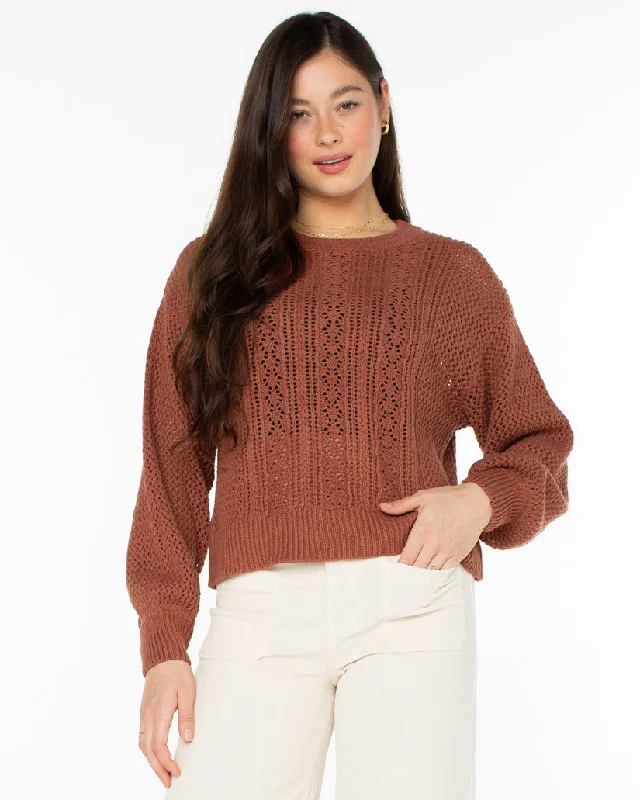 Clearance Sale Roxy Daybreak Sweatshirt-Russet
