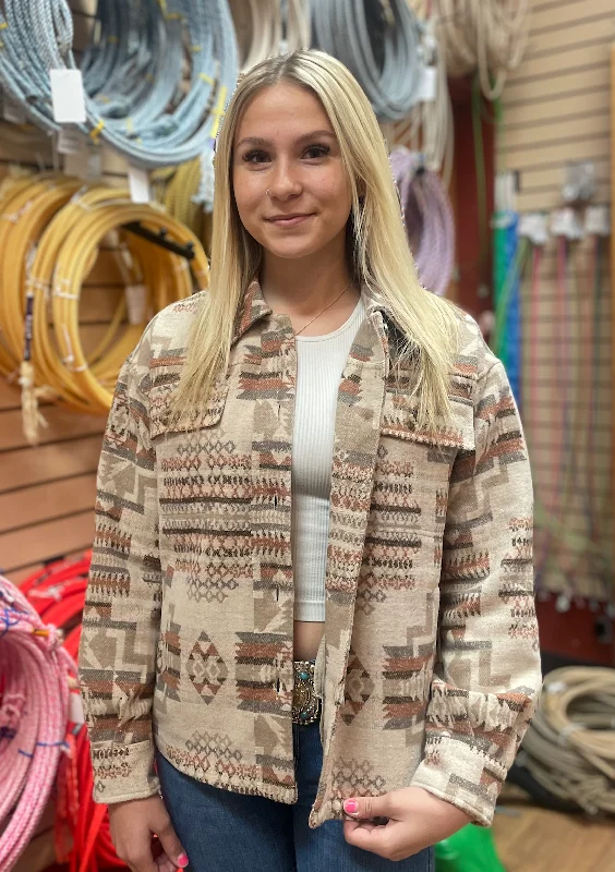 Exclusive Offers Mystree Aztec Shacket Women’s 60748