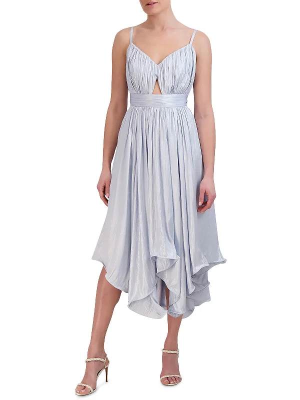 YEAR-End Clearance Womens Below Knee Pleated Midi Dress