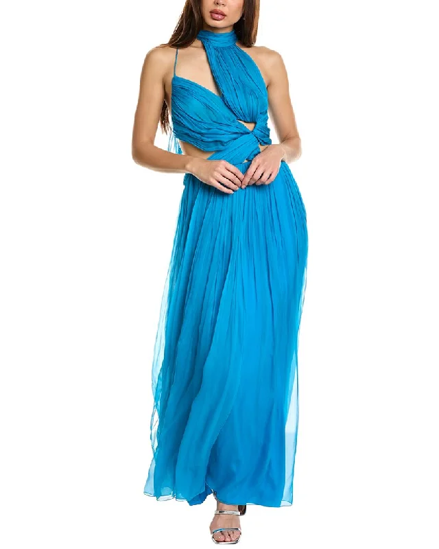 Price Rollback Alberta Ferretti Cutout Silk Gown