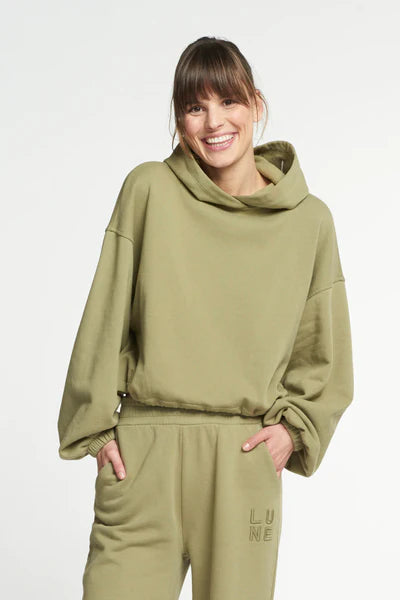 Price Cut Nomi drawstring hoodie - Pale Green
