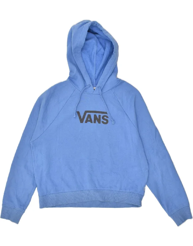 Special Price VANS Womens Graphic Hoodie Jumper UK 10 Small Blue