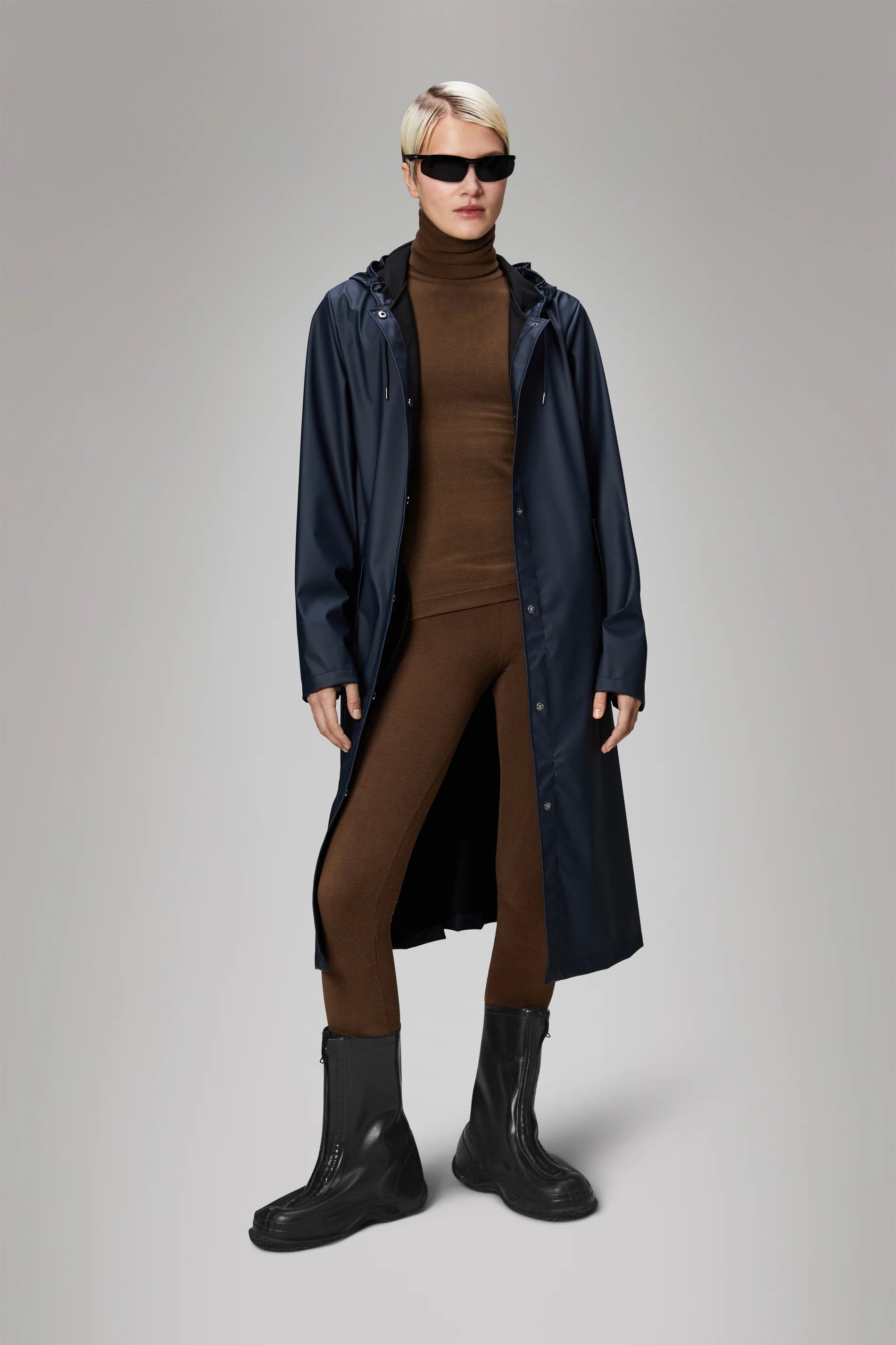 Super Sale A-line Navy Longer Jacket
