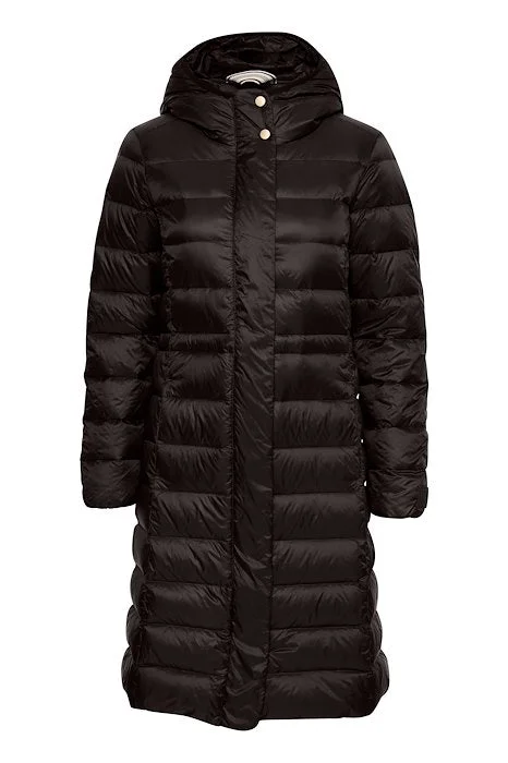 Shop and Save Lainey Water Repellant Black Puffer Coat