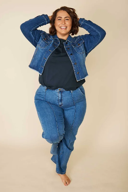 Massive Deals Adrift Cropped denim Jacket