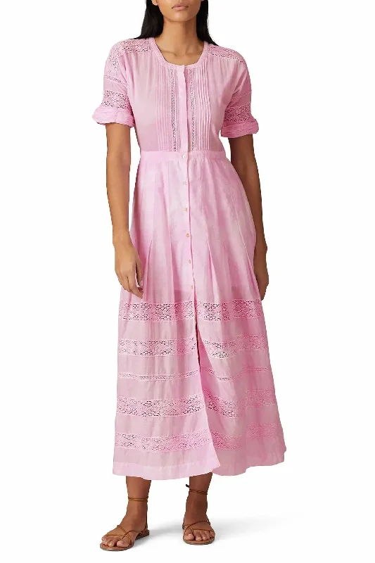Special Promotion Edie Dress In Peony Pink