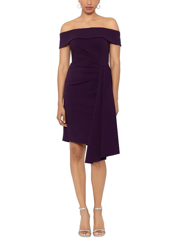 Today Only Womens Crepe Off-The-Shoulder Cocktail And Party Dress