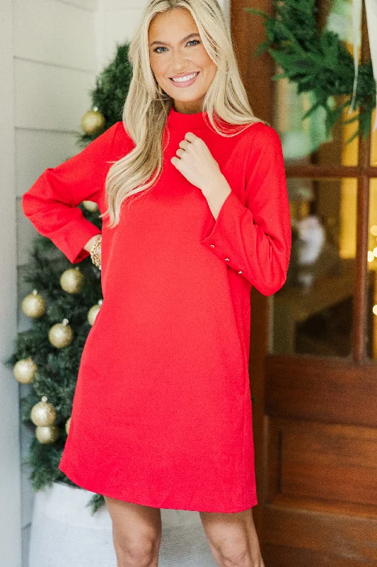 Reduced Prices It Goes On Red Shift Dress