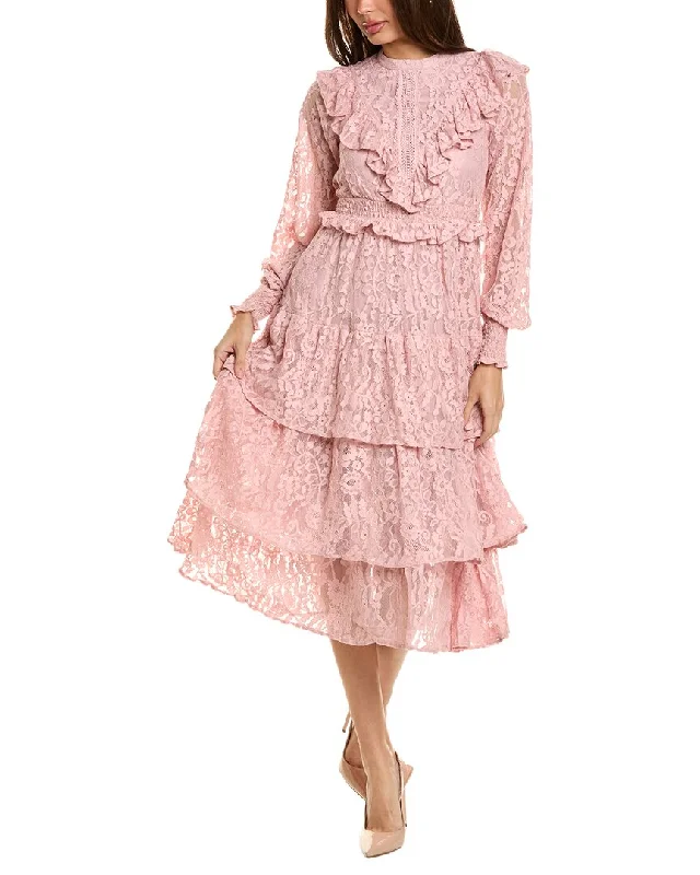 Price Slash Rachel Parcell Ruffle Midi Dress