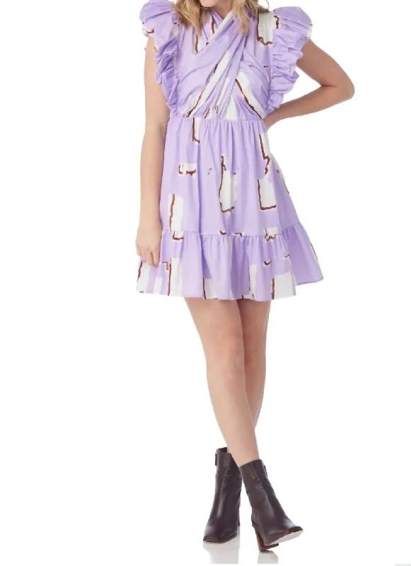 Bargain Blast Amarie Mini Dress In Lavender