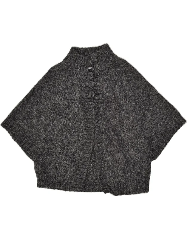Mega Sale OASIS Womens Oversized Short Sleeve Cardigan Sweater UK 14 Large Grey