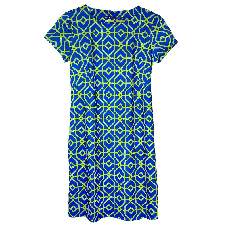 Deal Alert Women's Key West Dress In Bamboo Lattice Royal Pear