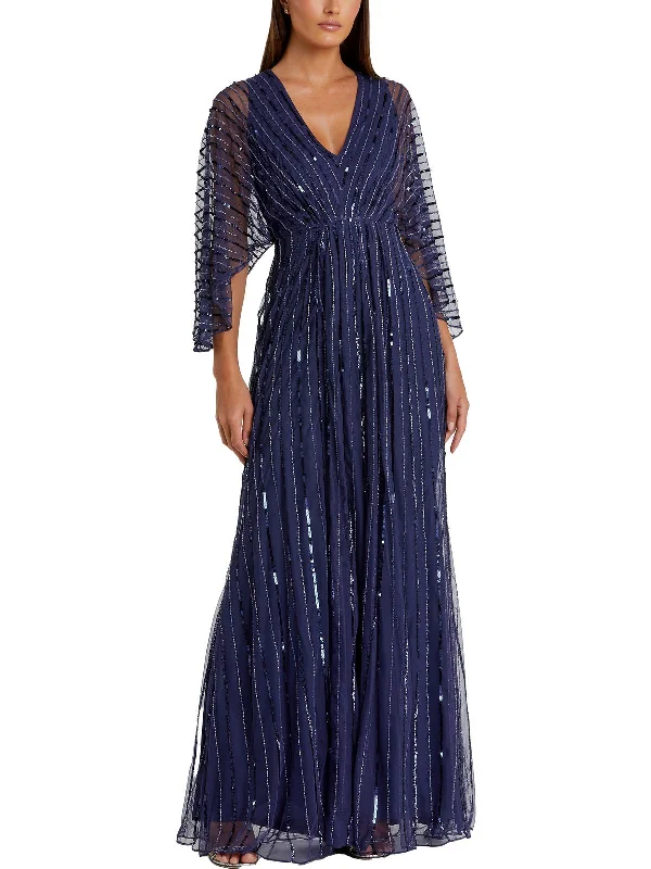 Deal Dash Womens Embellished Special Occasion Evening Dress