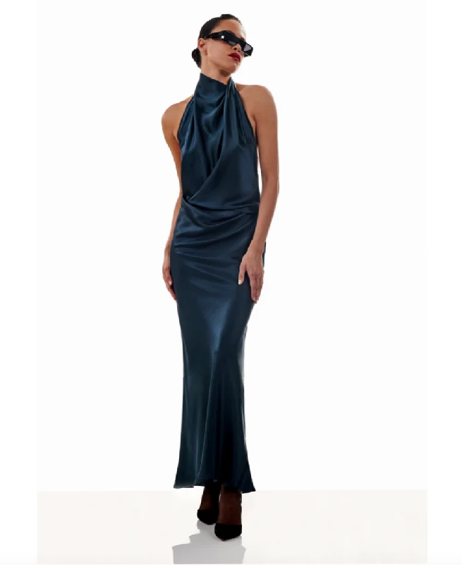 Today’s Deal The Sei - Halter Drape Bias Gown - Night