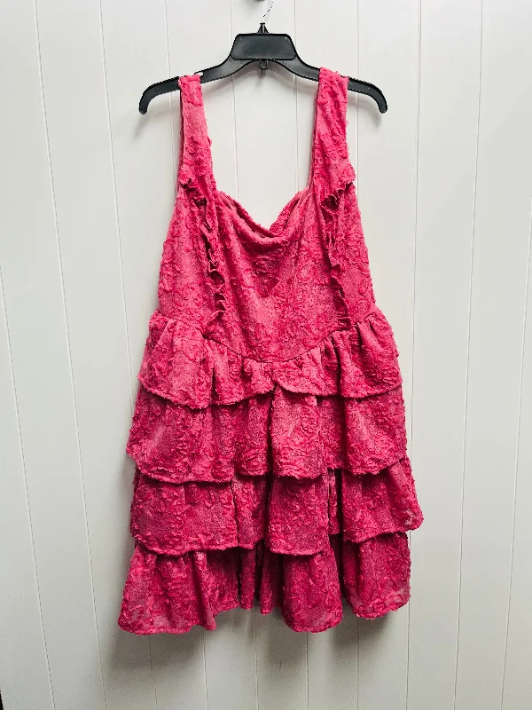 Instant Savings Dress Party Short By Clothes Mentor In Pink, Size: 18
