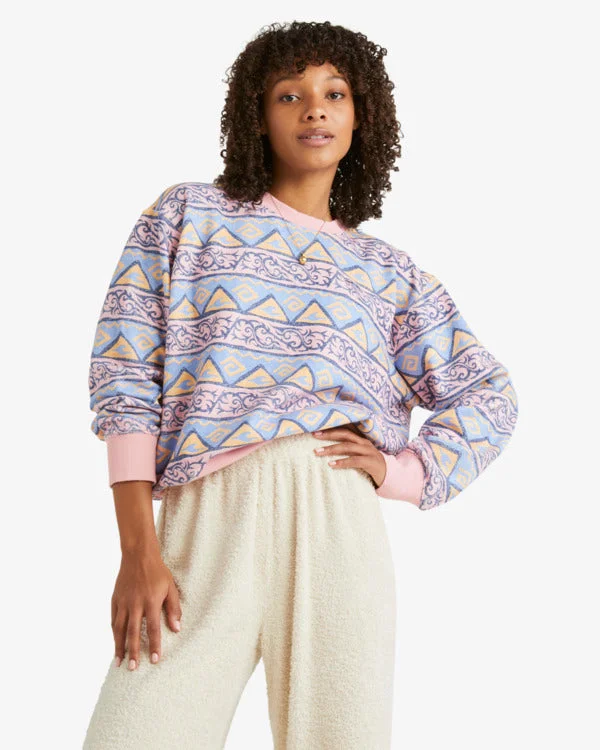 Major Savings Billabong High Tides Brooklyn Crew Sweatshirt-Multi