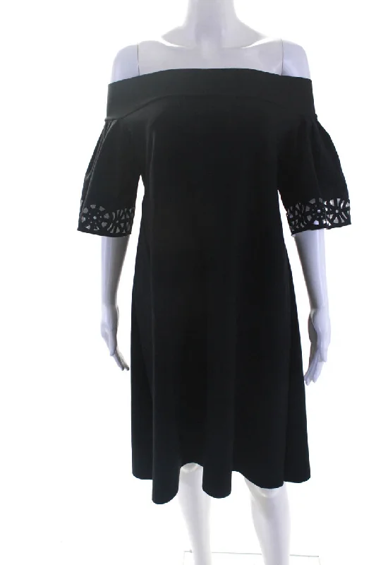 Flash Sale La Petite Robe di Chiara Boni Womens Off The Shoulder Dress Black