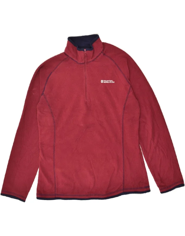 Savings Galore MOUNTAIN WAREHOUSE Womens Zip Neck Fleece Jumper UK 12 Medium Red