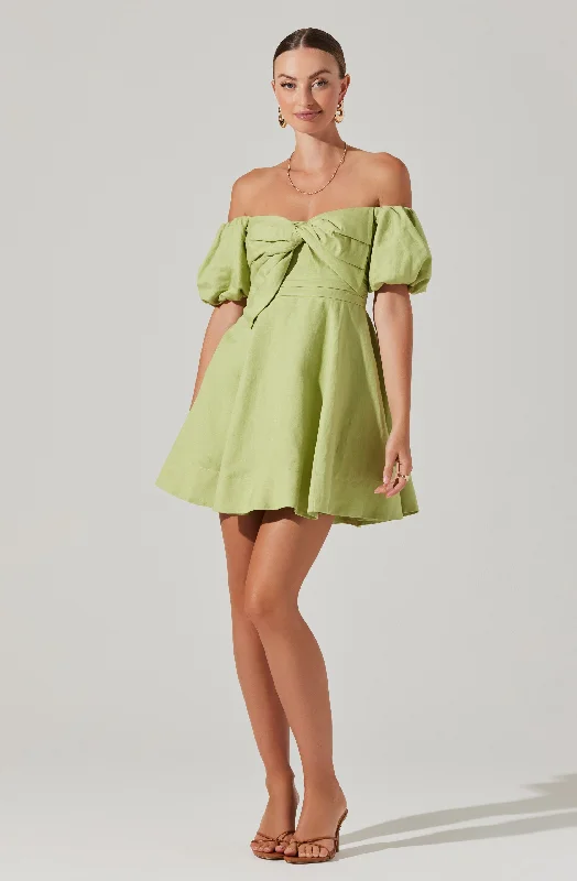 Instant Discount Ula Off-Shoulder Mini Dress