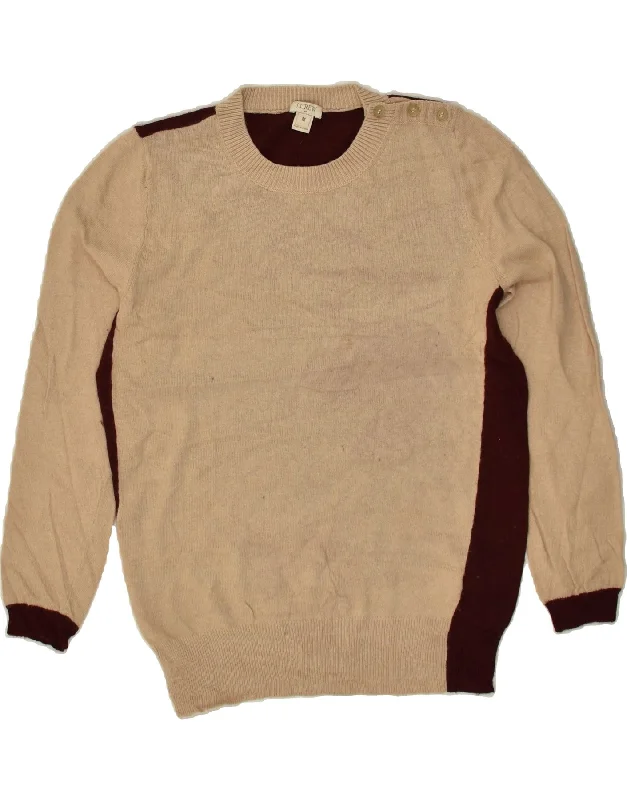 Bargain Prices J. CREW Womens Crew Neck Jumper Sweater UK 14 Medium Beige Colourblock Bargain Prices J. CREW Womens Crew Neck Jumper Sweater UK 14 Medium Beige Colourblock