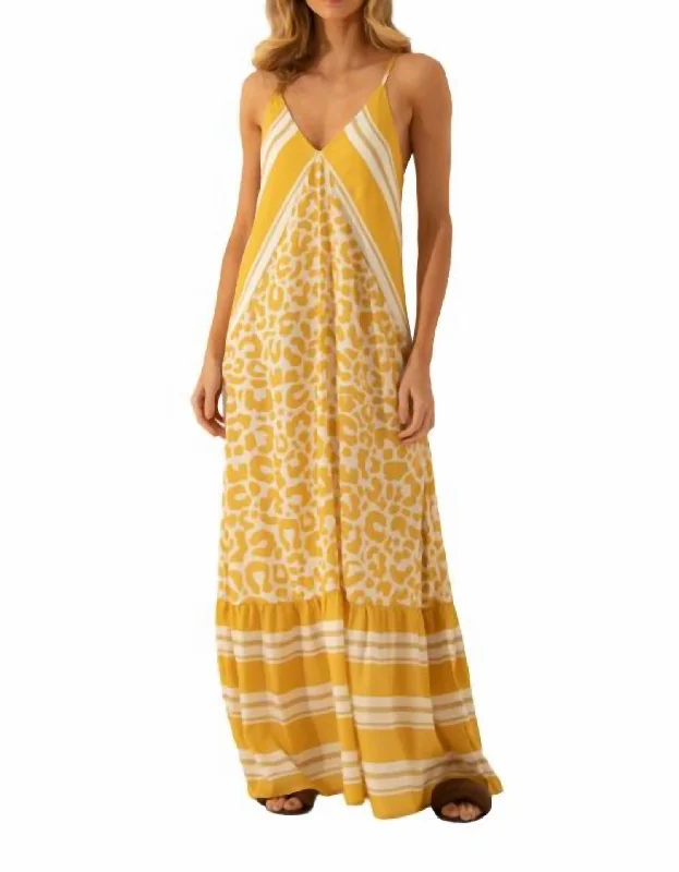 Unmissable Offer Marjorie Long Dress In Sun Mix