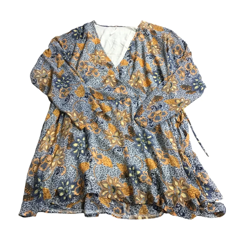 Value Deals Dress Casual Short By Free People In Blue & Orange, Size: Xs