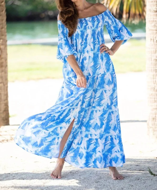 One-DAY Sale Silvana Maxi Dress In Blue