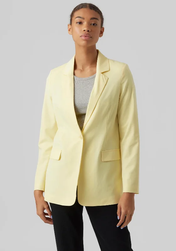 Quick Sale Vero Moda Zelda Loose Blazer, Lemon Meringue