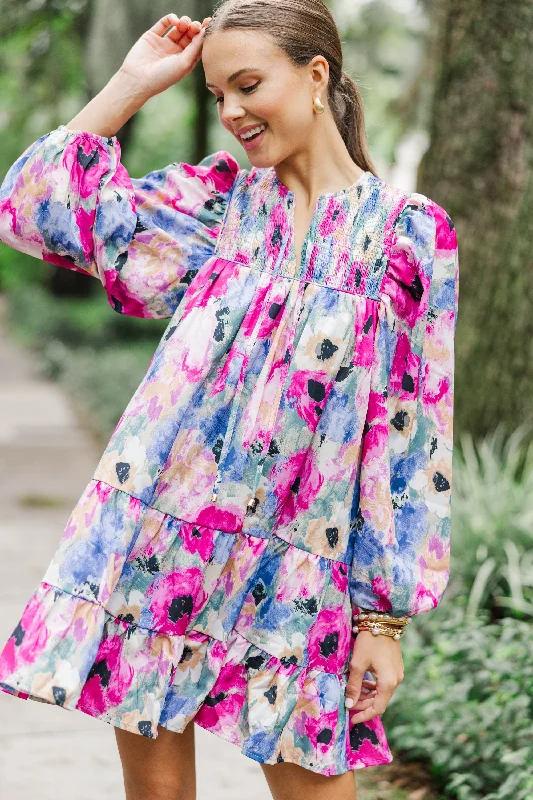 Stock Clearance Living Out Loud Orchid Purple Floral Dress