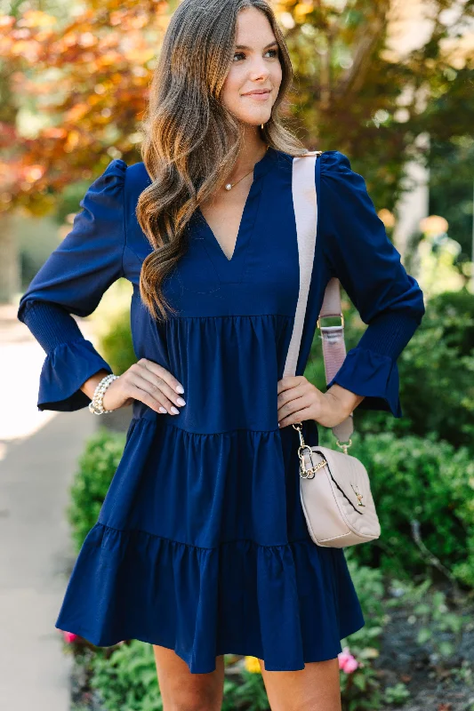 Today Only In Your Happy Place Navy Blue Dress