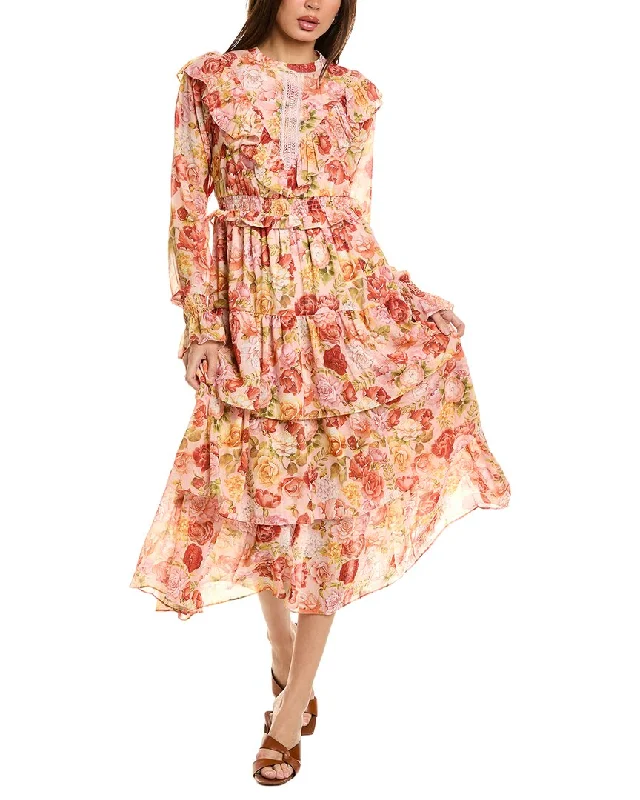 Lowest Price Rachel Parcell Ruffle Midi Dress