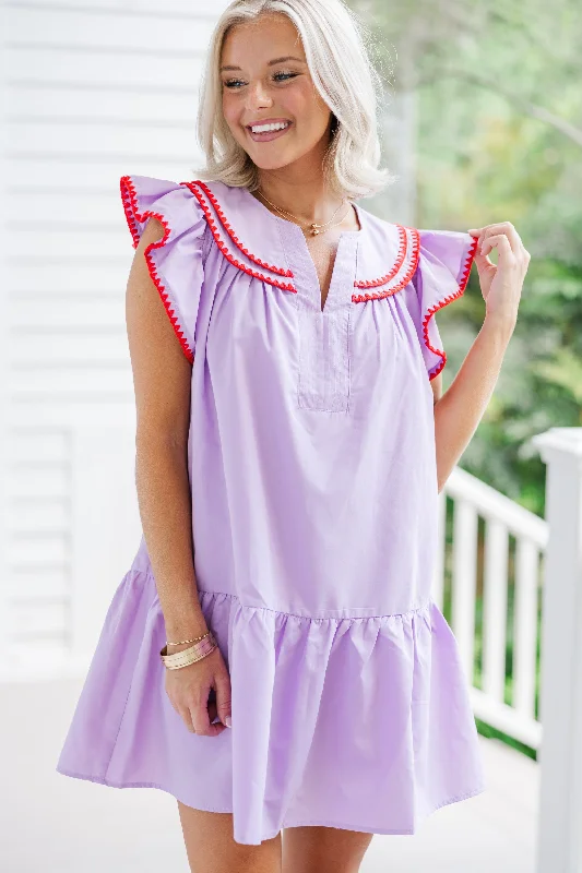 Must-Have Deals Dreaming Of The Days Lilac Purple Babydoll Dress