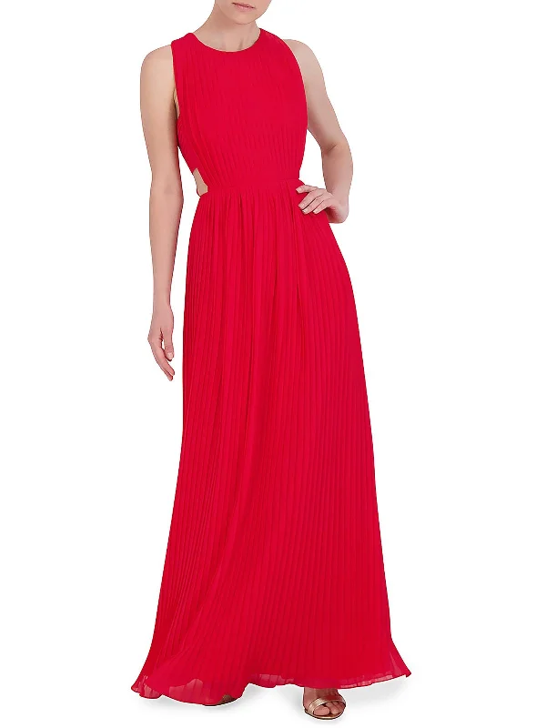 Unmissable Offer Womens Full Length Pleated Evening Dress