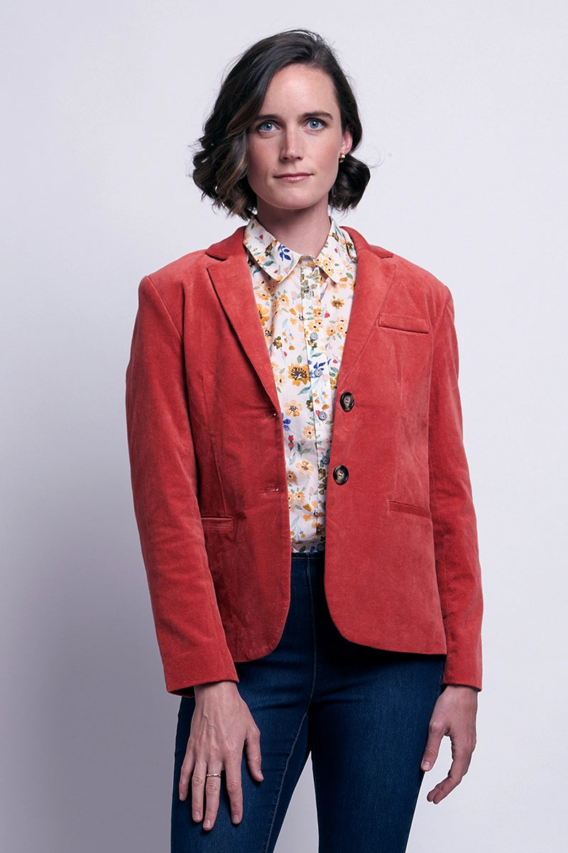 Price Cut Foil Women's According To Plan Blazer in Auburn