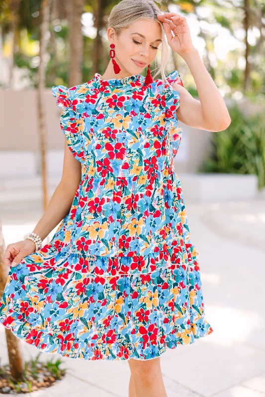 Great Bargains Just A Dream Red Floral Babydoll Dress