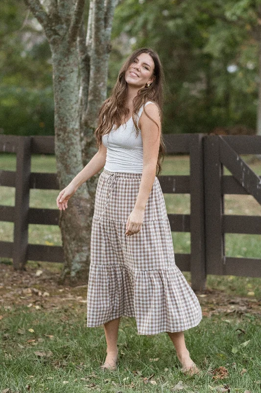 Steals and Deals Charleston Skirt - Gingham