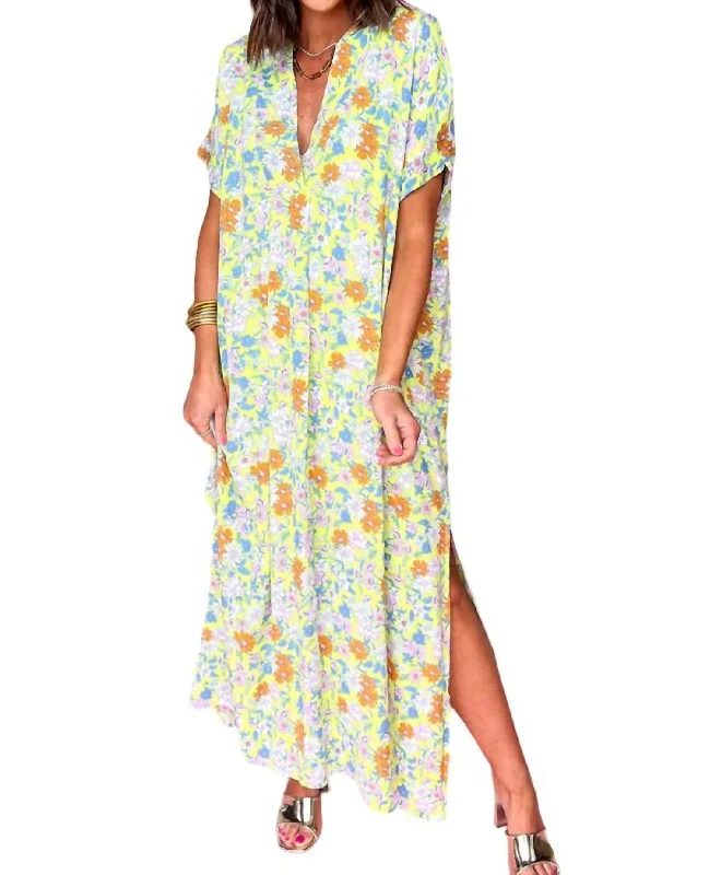 Doorbuster Deal Floral Maxi Dress In Ditsy
