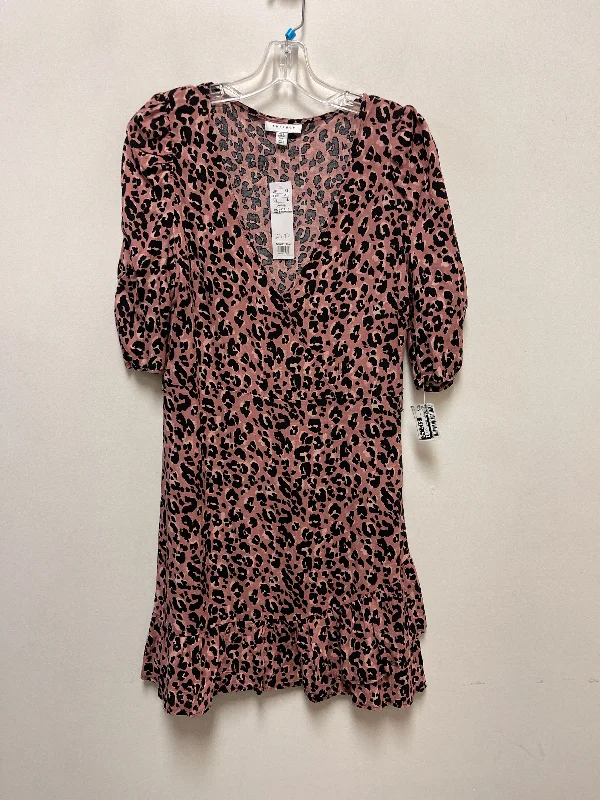 Closeout Sale Dress Casual Short By Top Shop In Animal Print, Size: M