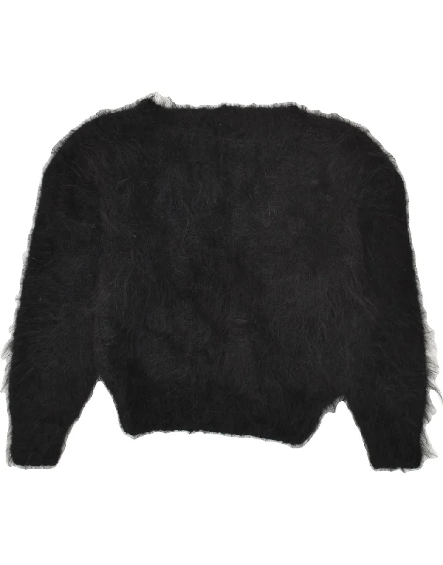 Massive Deals VINTAGE Womens Boat Neck Jumper Sweater UK 16 Large Black