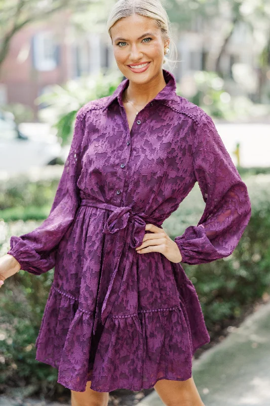 Extra Savings All You Have Eggplant Purple Lace Dress