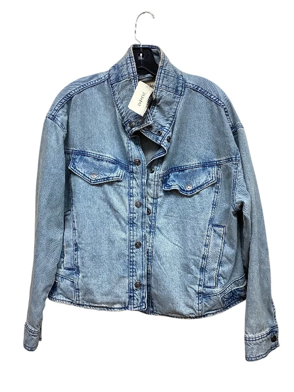 Super Sale Dress Casual Short By H&m In Blue Denim, Size: S