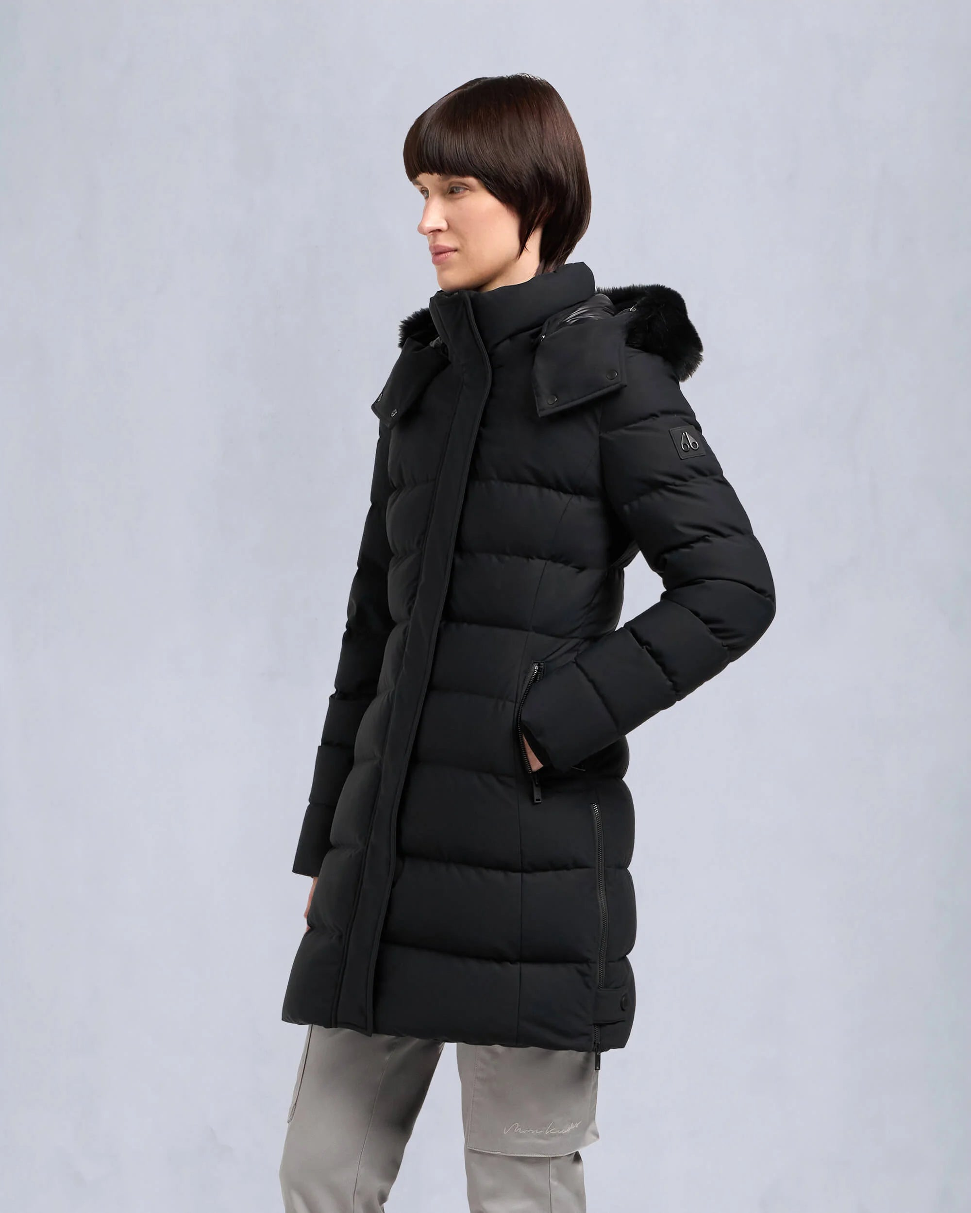 Deal Explosion Watershed Black Coat With Shearling