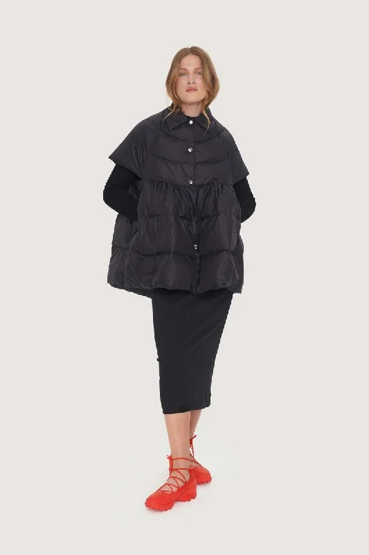 Can't Miss Feather Down Cape Gilet Coat