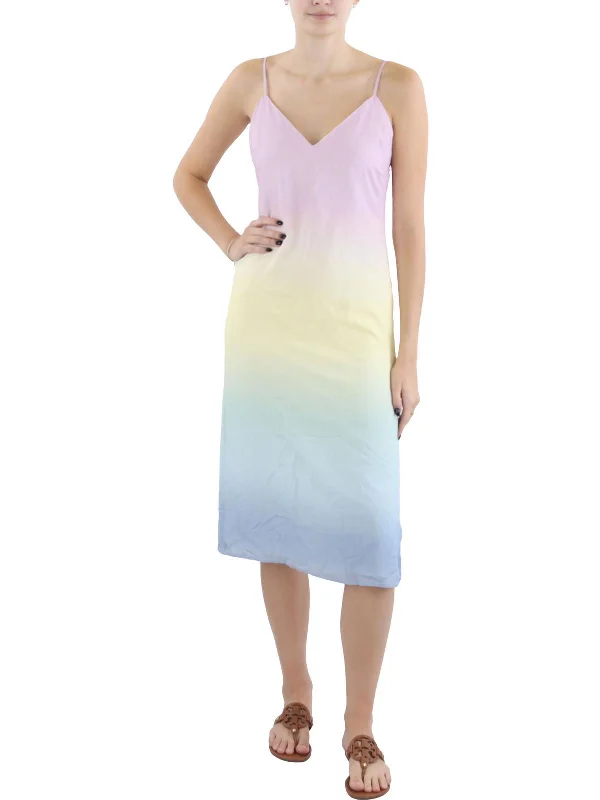 Massive Deals Womens Ombre Midi Slip Dress