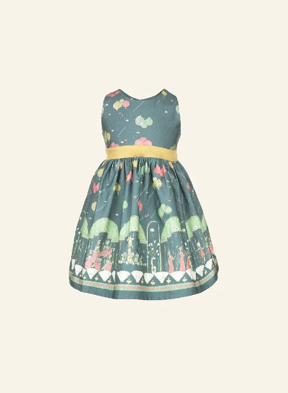 Price Fest Martha Children's Dress - Teal Ballroom